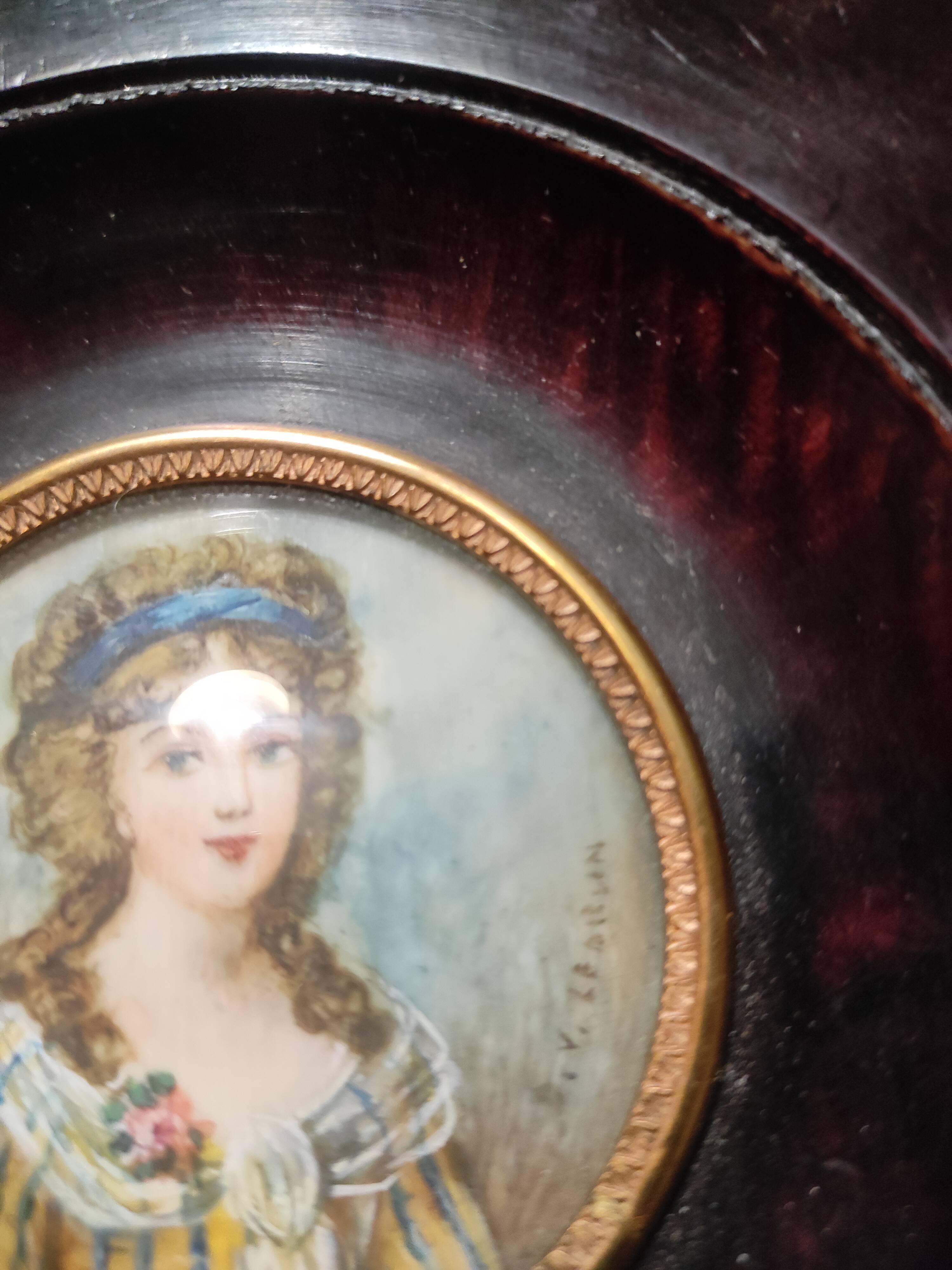 Miniature portrait marie Thérèse de France