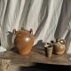 Large round stoneware jar