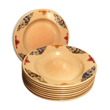 Suite 9 plates empty art deco