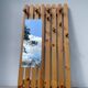 Pine mirror coat rack 1980