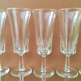 Set 12 vintage champagne flutes