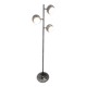 Vintage eyeball floor lamp with tulip base in chromed metal