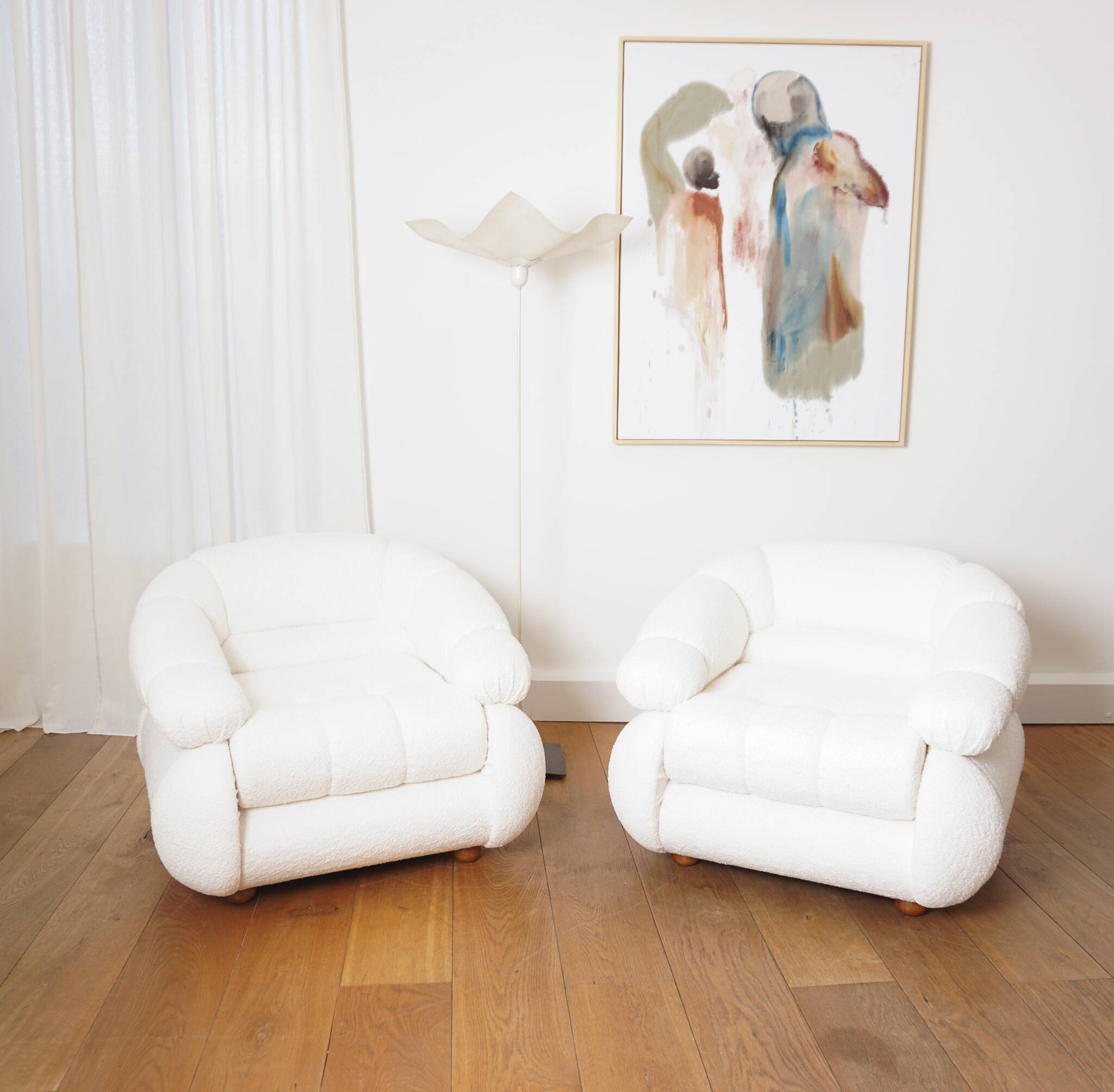 Paire de fauteuils Space Age d'Adriano Piazzesi, 1970