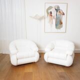 Paire de fauteuils Space Age d'Adriano Piazzesi, 1970