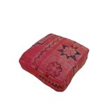 Handmade Berber pouf in wool 60 X 60 X 20 CM