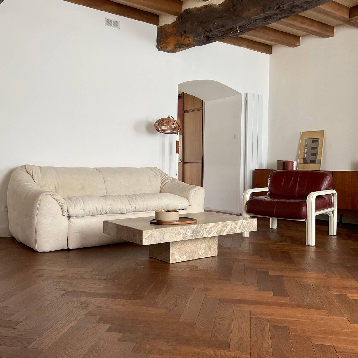 Canapé Ligne Roset modèle Sloop convertible vintage années 70/80