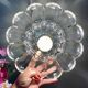 Vintage molded glass lampshade pendant light - tableware collection -