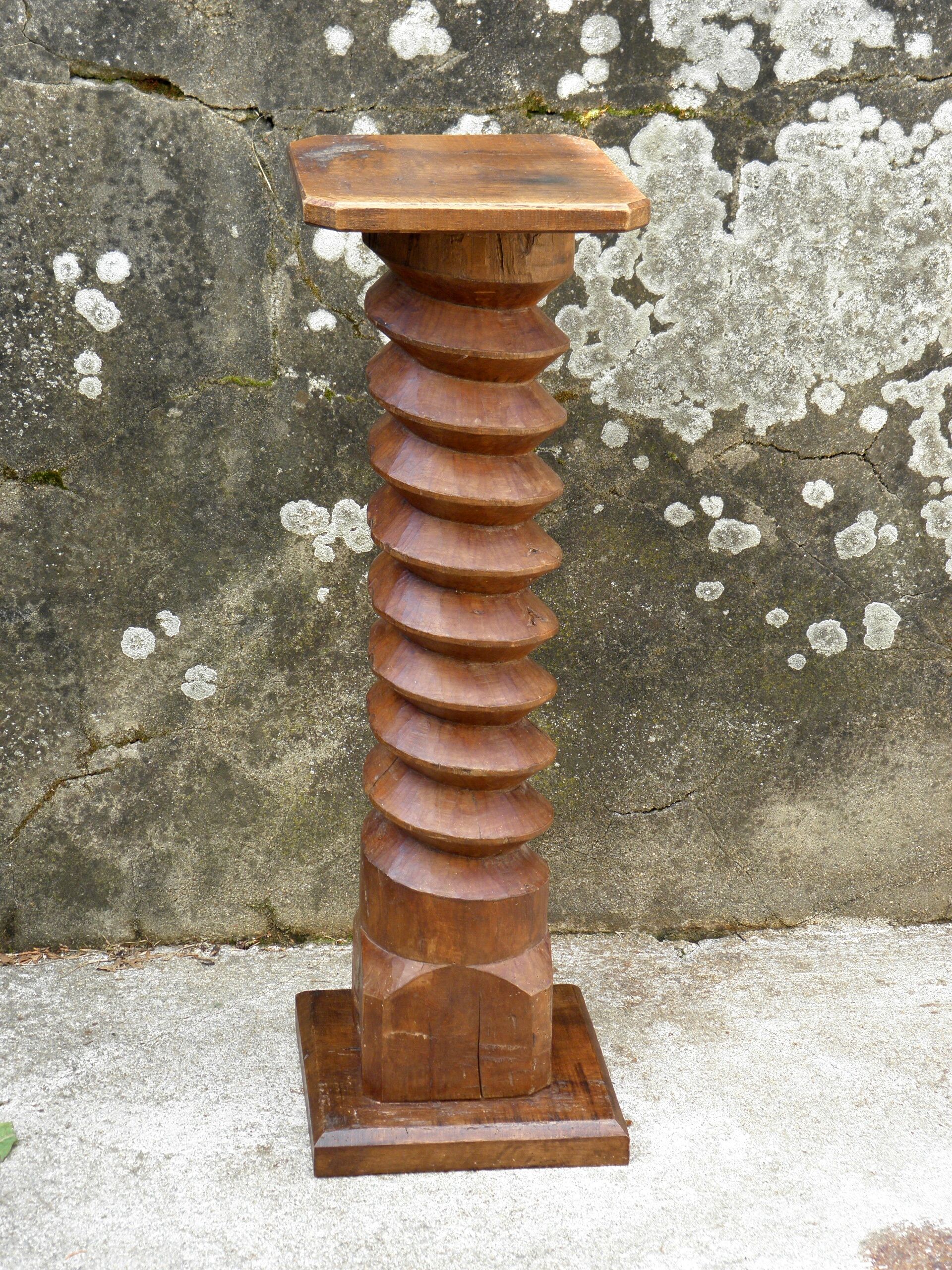 Oak church side table 83 cm