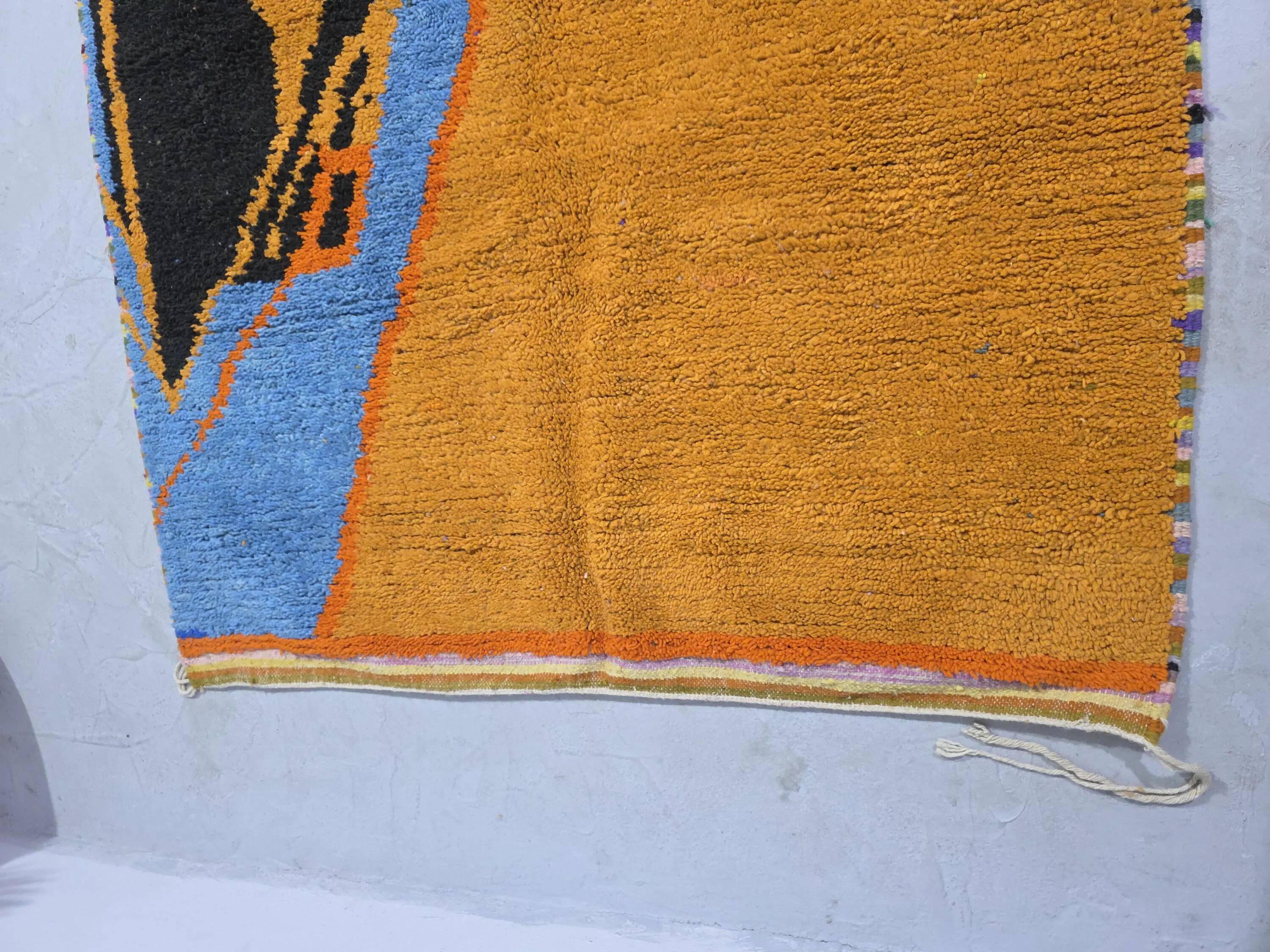 Handmade natural Berber rug 2.5x1.5 m