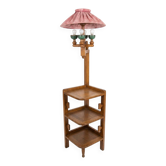 Guillerme and Chambron floor lamp in oak from the 1960s.
