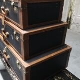 Pull-out leather and moleskine suitcases 1960