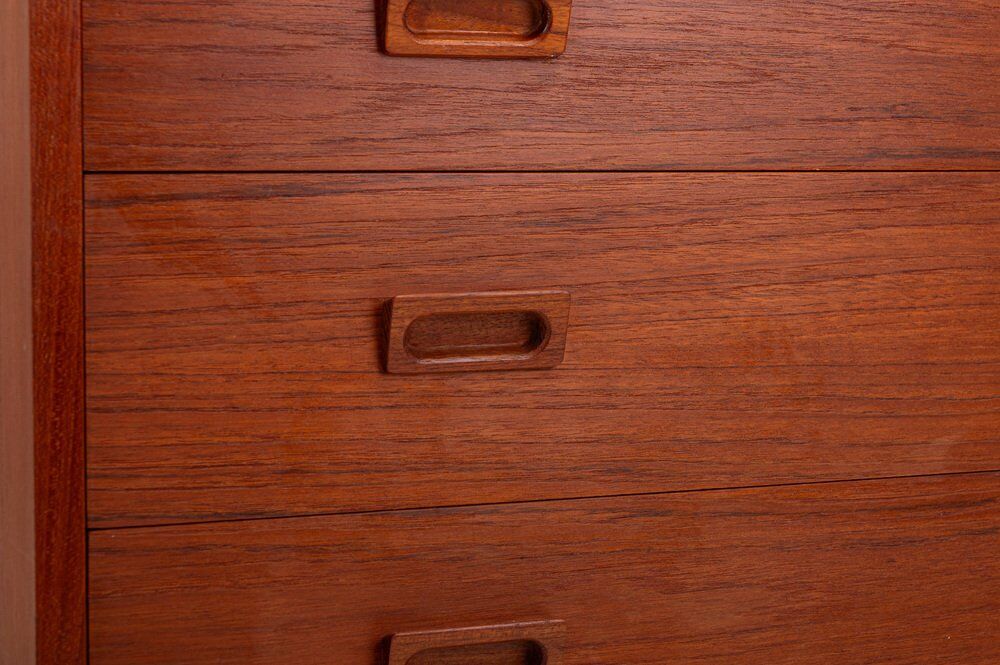 Danish teak bookcase by Johannes Sorth for Nexø, 1960s