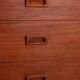 Danish teak bookcase by Johannes Sorth for Nexø, 1960s
