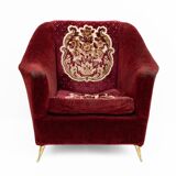 Pair of mid-century modern Italian armchairs for Ariberto Colombo