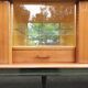 Enfilade laque noire et teck Ameublement NF 1960