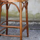 High curved wooden bar chair