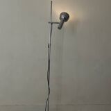 chrome metal reading lamp with 1 spotlight, 1970s design