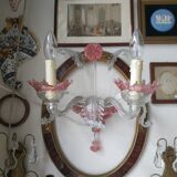 Wall sconce Murano gold and rose