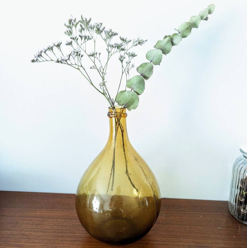 Ocher 2 liters demijohn