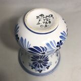 Old QUIMPER HB white & blue France Decoration Vintage ceramic Vase