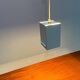 Minimalist cubic metal suspension, mid-century, 1960s.