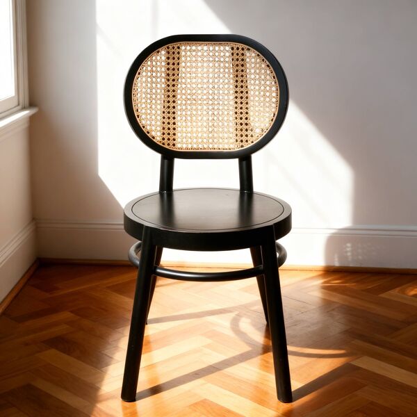 Chaise bistrot vintage en cannage HK Living