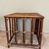Rattan side table