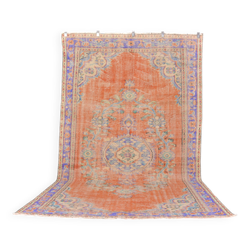Tapis en laine anatolienne Oushak, référence 2314