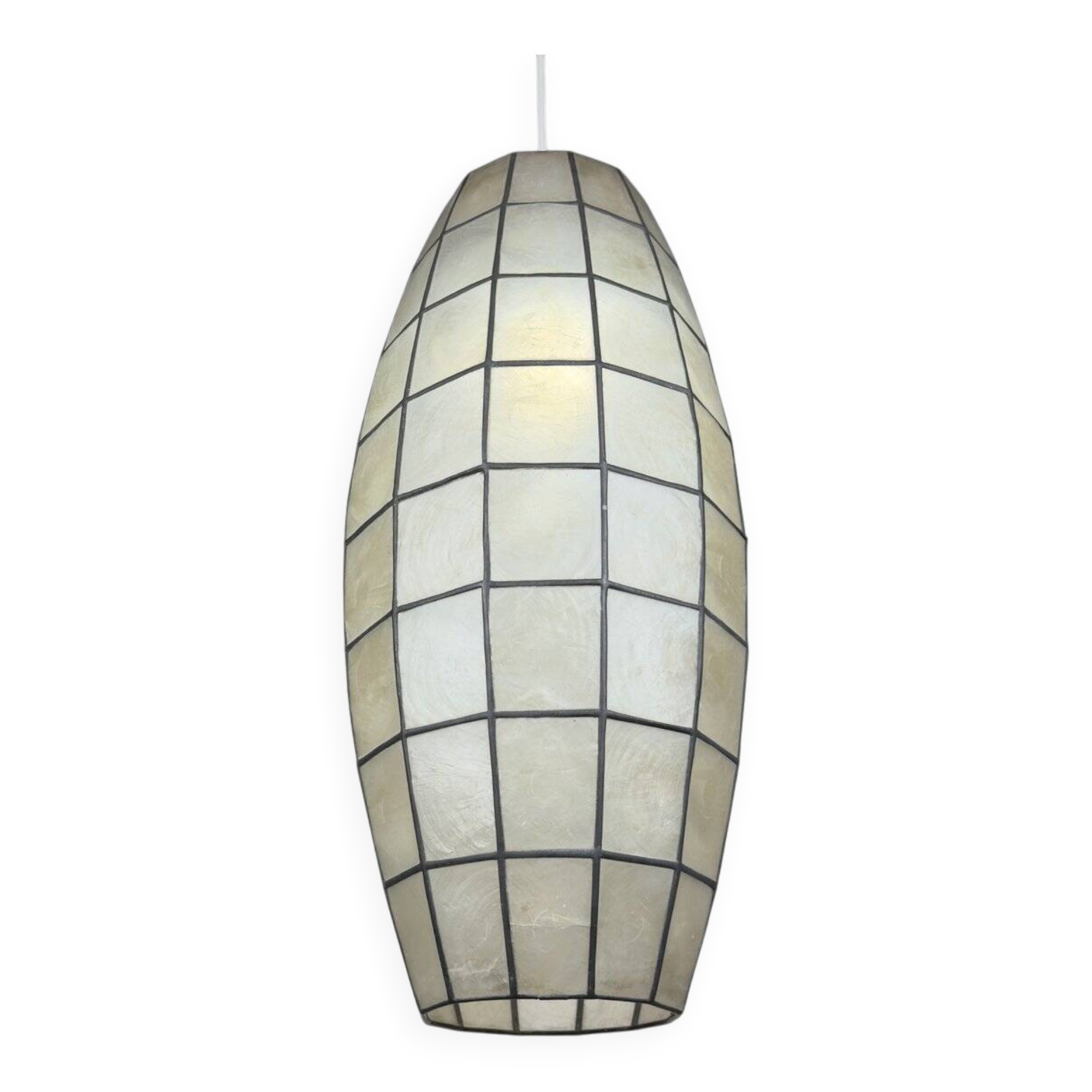 Vintage Capiz Shell Pendant, Italy, 1960s