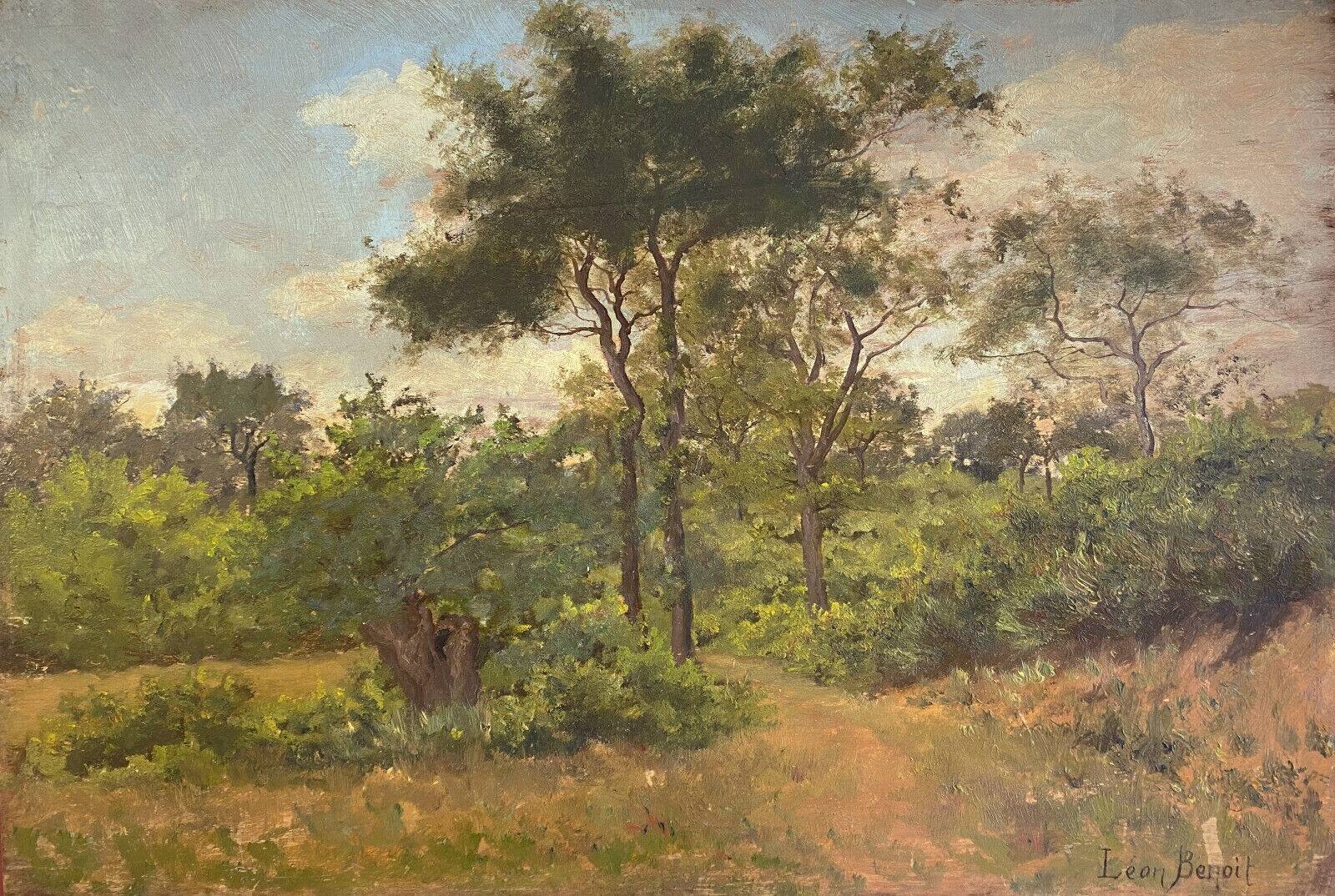 HSP painting "Forest Edge" by Léon Benoit (19th-20th century)