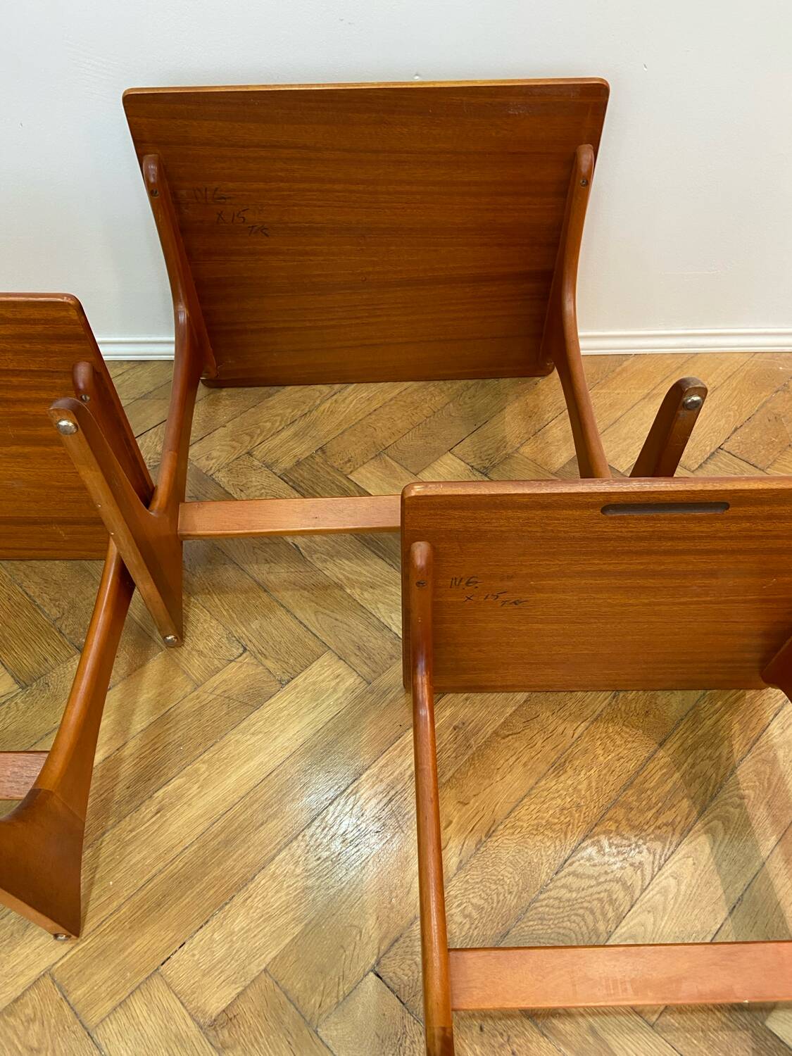 Scandinavian teak nesting tables