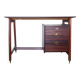 Small Italian wooden desk with brass details.
