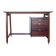 Small Italian wooden desk with brass details.