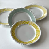 4 vintage flat plates