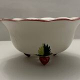 Earthenware draining salad bowl