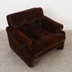 Brown armchair Coronado, Italian design, 1960s, manufacturer: B&B Italia, d