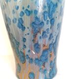 Vase in Pierrefonds earthenware, art deco