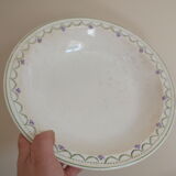 Set de 3 plats anciens Longwy Violetta