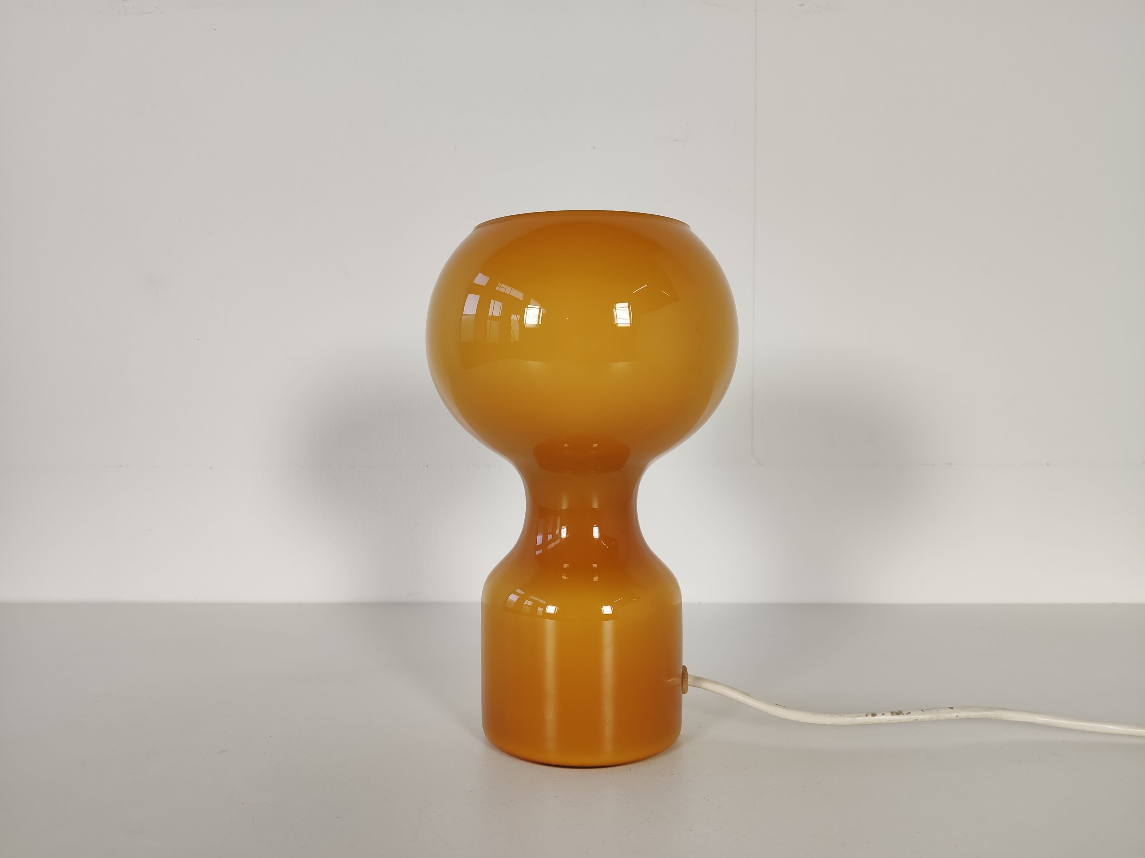 Vintage glass table lamp by Jean Paul Emonds-Alt for Philips 1960s