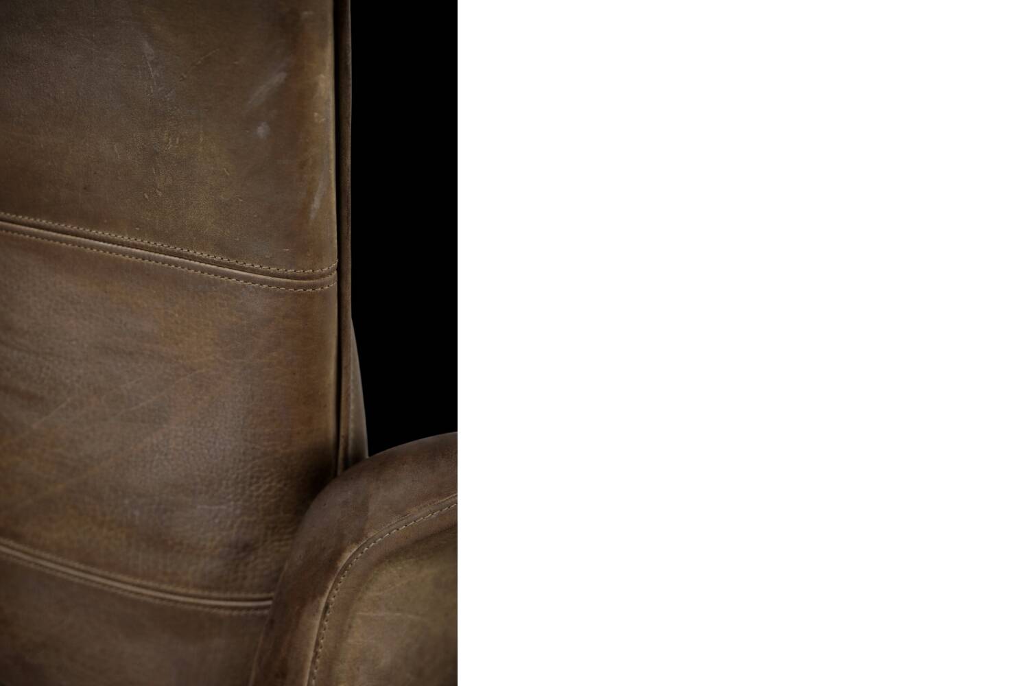 Fauteuil DS-50 vintage en cuir de buffle par De Sede