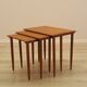 Nest of teak tables, Danish design, 1970s, made in Denmark
