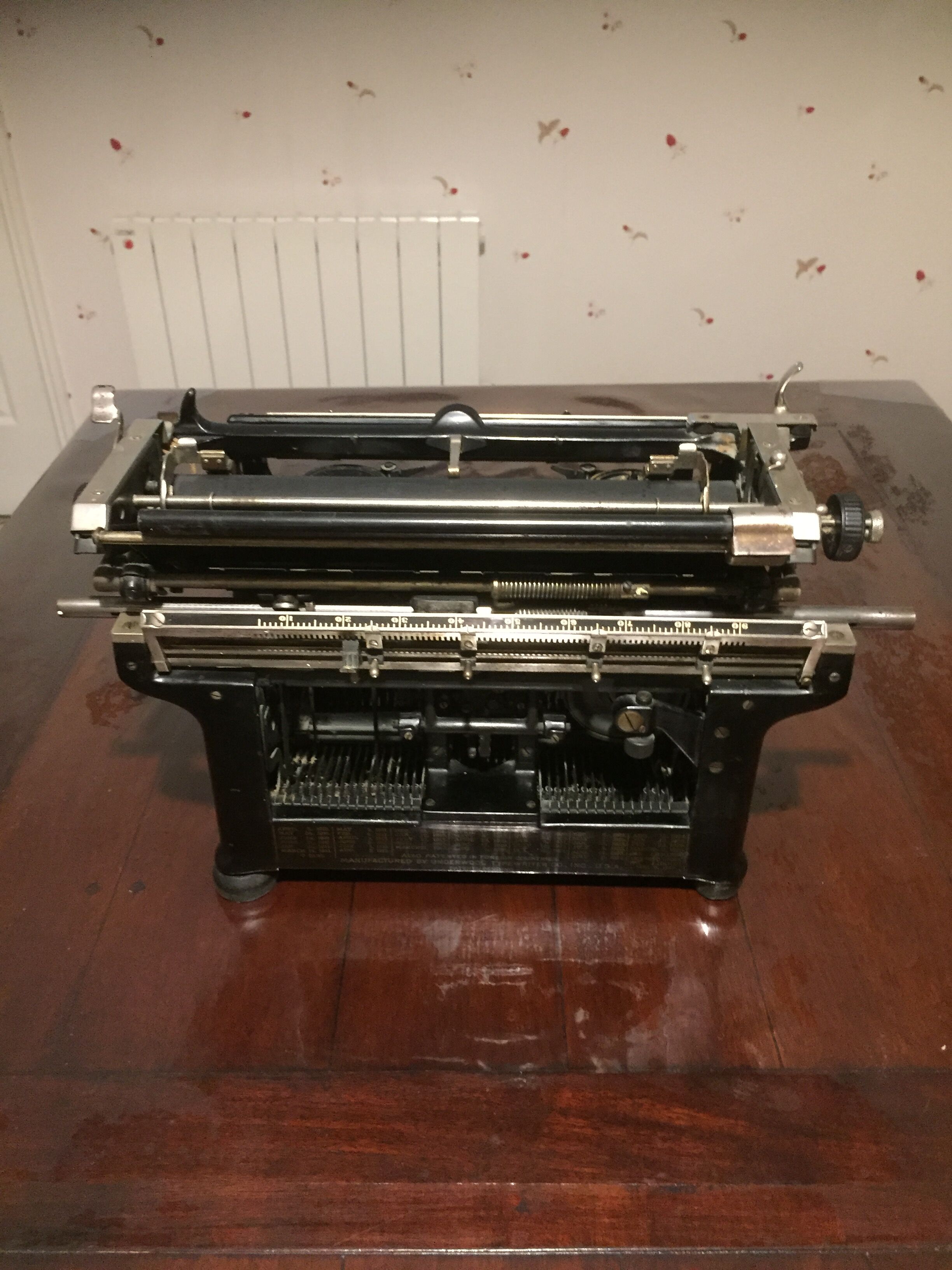 Old mark underwood typewriter