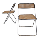 Italian pair of "Elios" folding chairs by Colle d'Elsa, 1980's