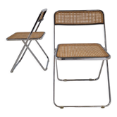 Paire italienne de chaises pliantes « Elios » par Colle d’Elsa, années 1980
