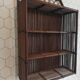 Rattan and bamboo shelf
