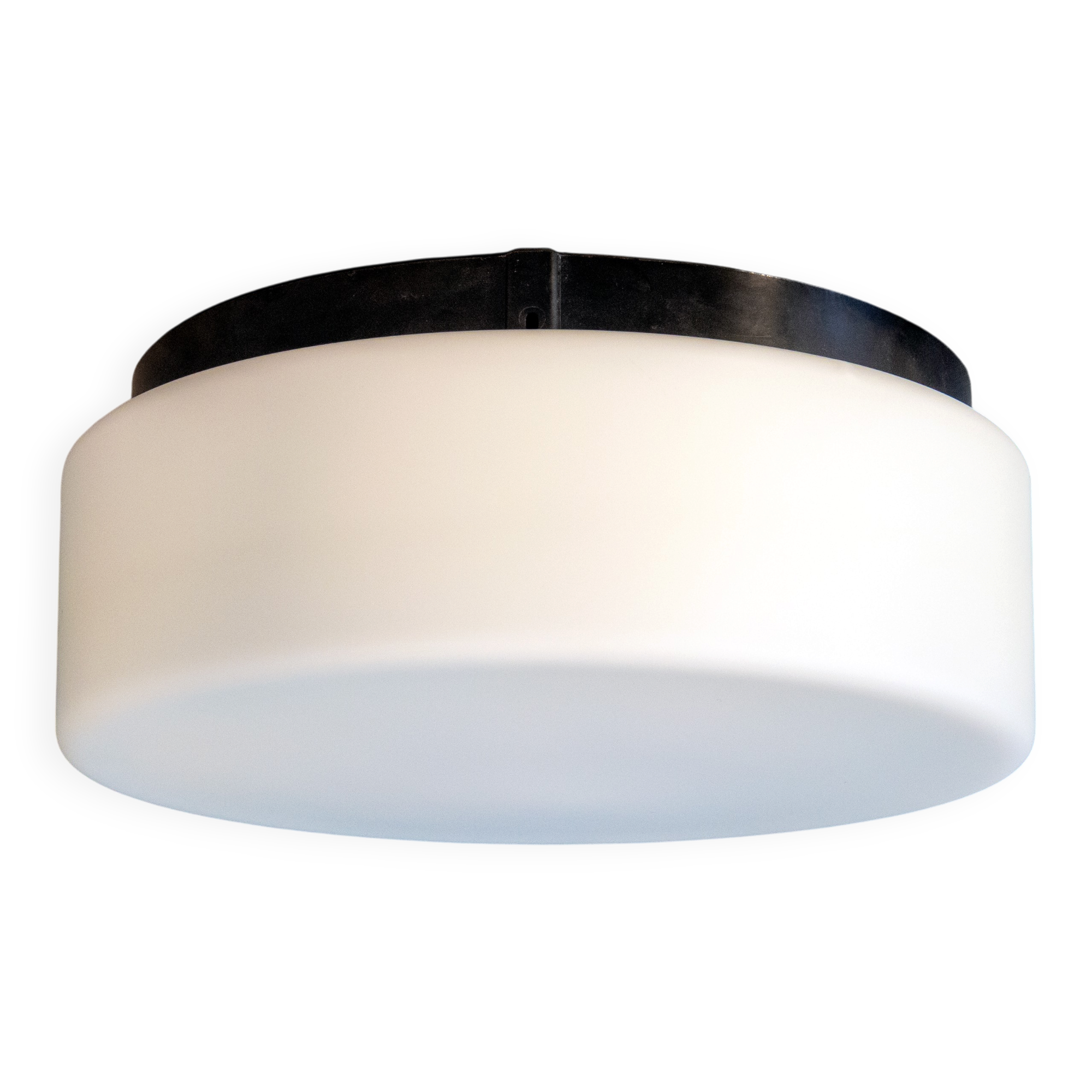 Large modernist ceiling light from the 60s, Vianne glassware, new.