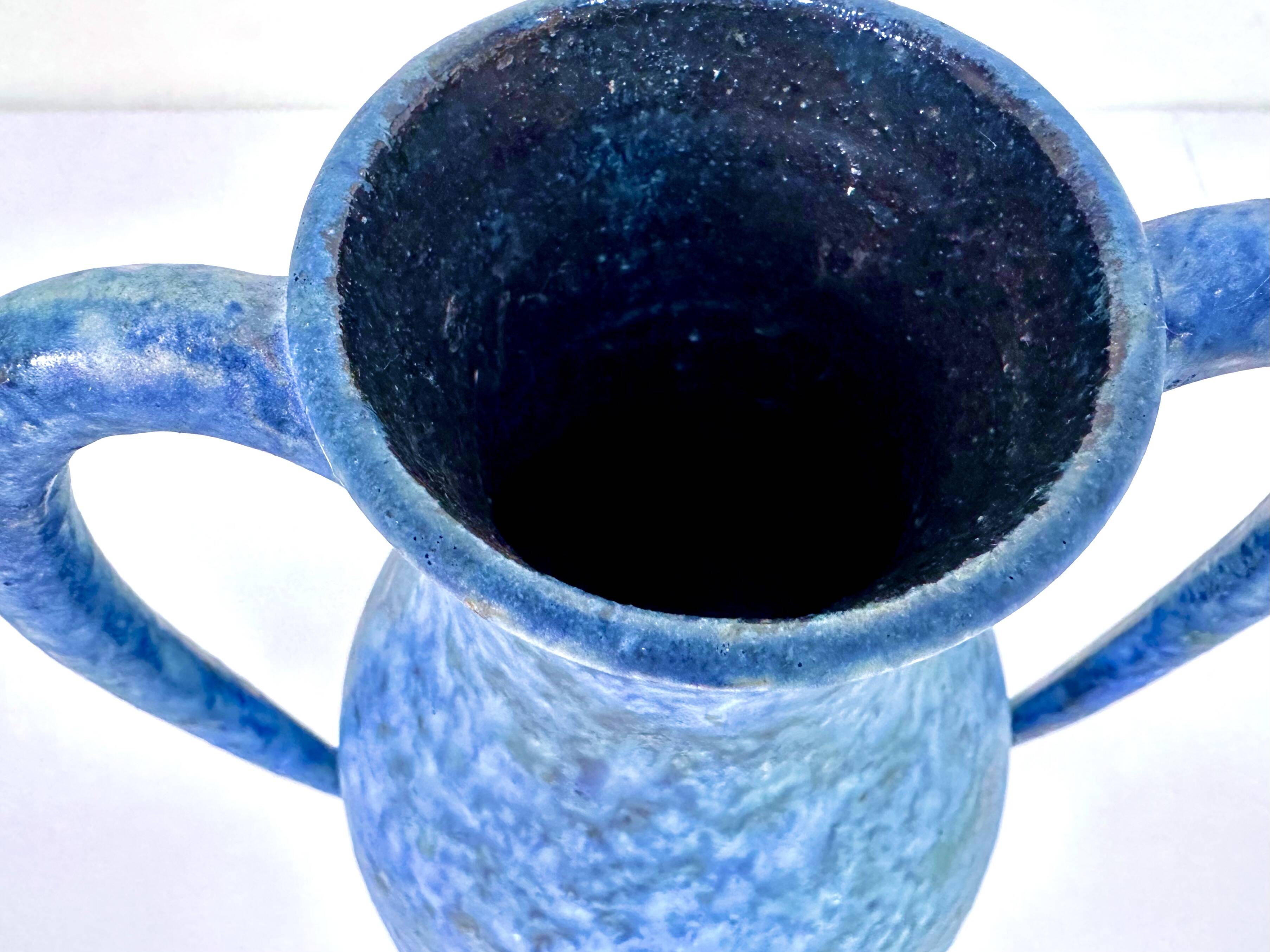 Studio ceramic art amphora vase by Werner Lehr, from Keitum Sylt, Germany, 1960s