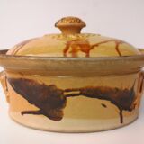 Old glazed terracotta terrine