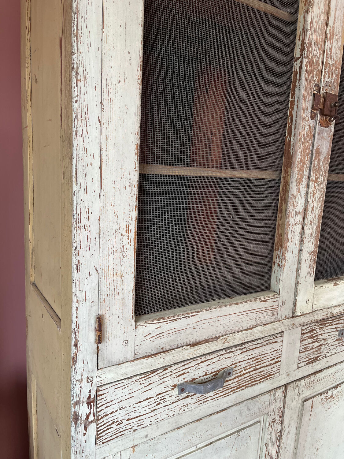 Buffet, dresser, pantry in patinated wood
