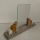 Old Art Deco marble photo holder
